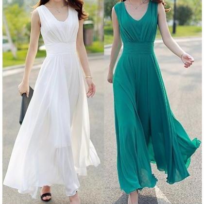 Charming Long Chiffon Formal Gown Party Evening..