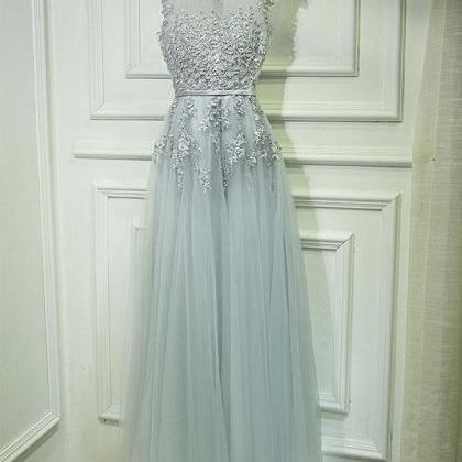 Burgundy Tulle Lace Long Evening Prom Dress, Burgundy A-Line Evening Gown
