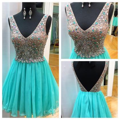 Homecoming Dresses,sexy Short Prom Dress,crystal..
