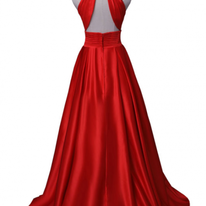 The Red Ball Gown Was A Formal Evening Dress Ball..