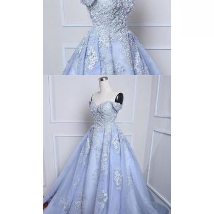 Lace, Blue Wedding Dresses Fashion Prom Dresses