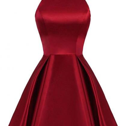 Cute Strap Red Homecoming Dresses Mini Short..
