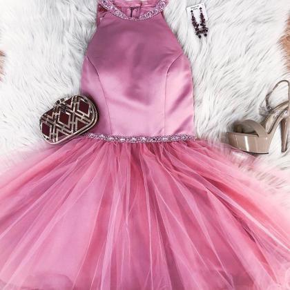 Princess Short Pink Homecoming Dress
