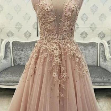 Sexy Evening Gowns,pink Prom Dress, Pageant Prom..