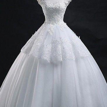 Lace-up Lace Tulle Prom Dress Ball Gown With..