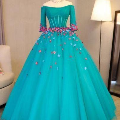 High Quality Scoop Ball Gown Bowknot Lace Pearls..