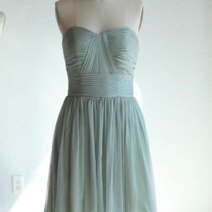 2015 Bridesmaid Dress, Sweetheart Strapless Dress..