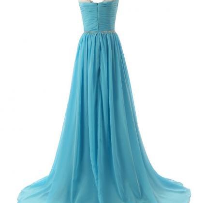 Free Shipping 2015 New Women's A-line Prom Dresses Beaded Straps ...
