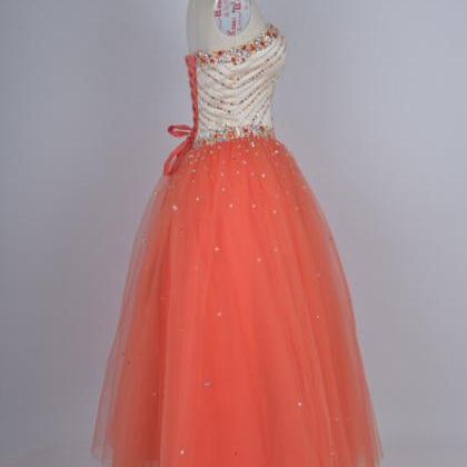 Sweetheart Neck A-line Sweetheart Tulle Prom..