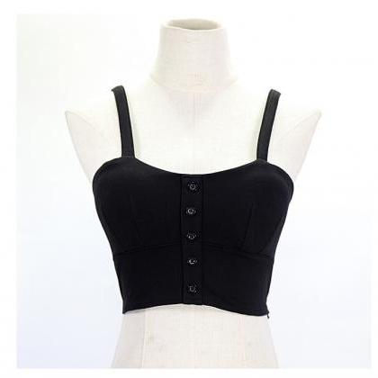 Ladies Sexy Tight With Repair Wrapped Chest Halter..