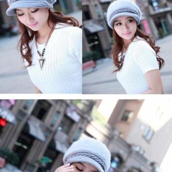 With Cashmere Knitted Hat Korean Tide In Winter In..