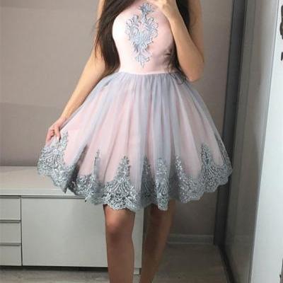 Modest Homecoming Dress,Short Prom Dress