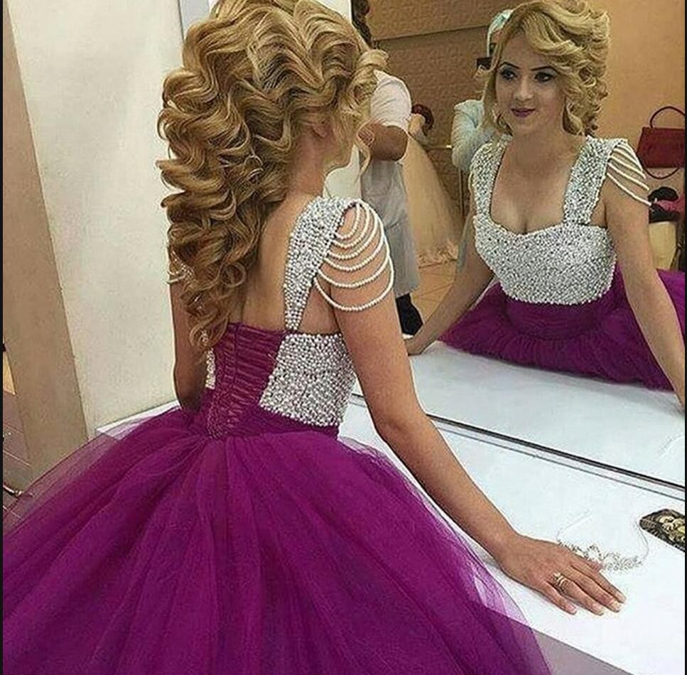 Ballroom Hot Pink Prom Dress