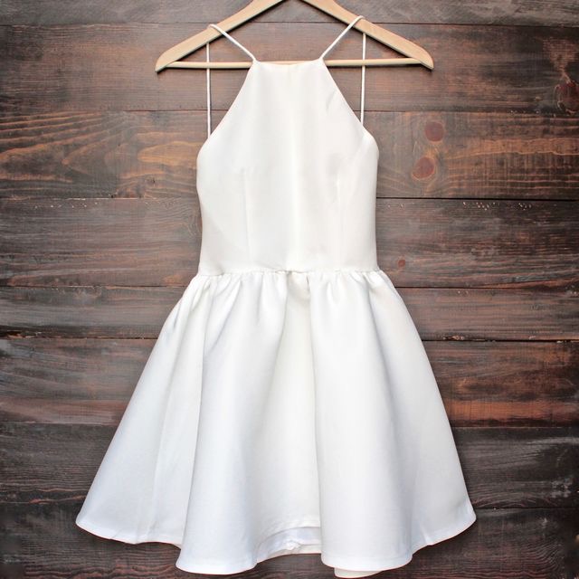 Selling White Short Backless Homecoming Dresses Prom Dresses Party Dresses For Women