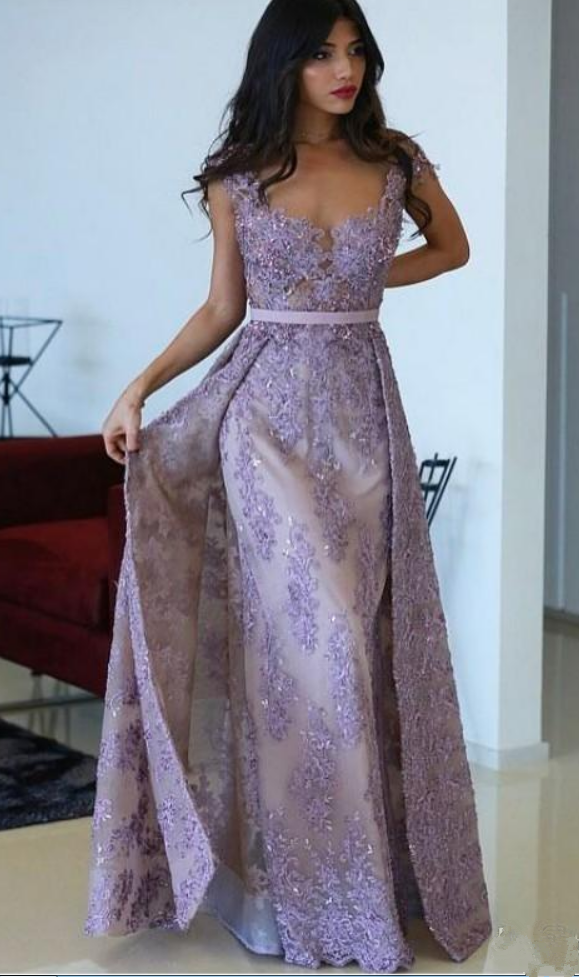 Purple Evening Gowns