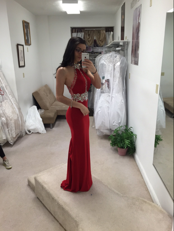 red dress for banquet