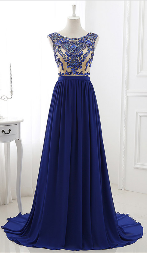 royal blue embroidered dress Bungalow Party Smocked Midi Dress in Royal Blue S / royal-blue main image 1