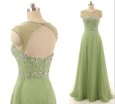 A-line Prom Dresses With Beading