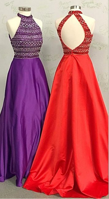 A Strapless Cocktail Dress And A Sleeveless Evening Gown.