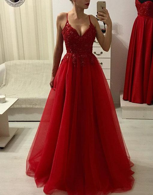 red dress for prom