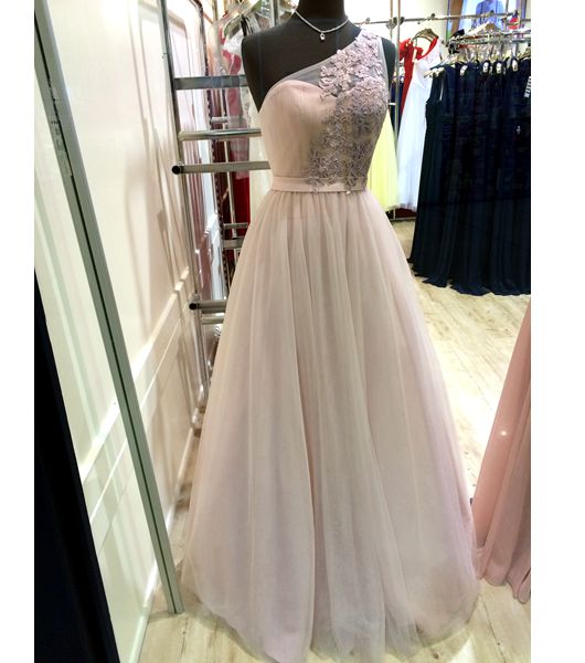 A-line Decals Long Prom Dress,chiffon Tulle Evening Dress Formal Dress For Teens