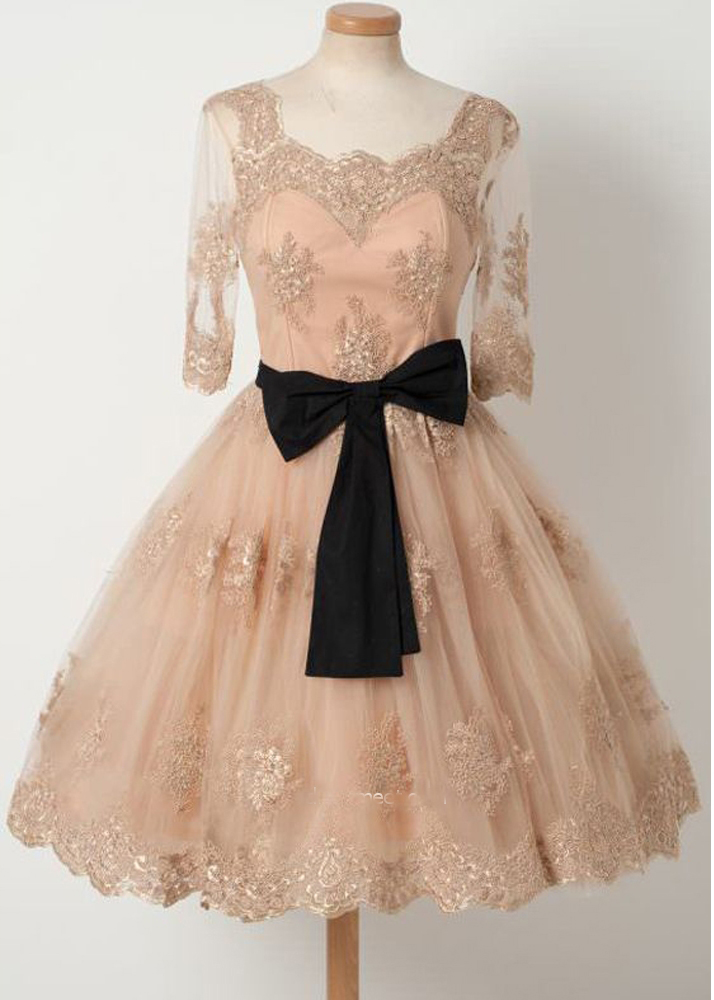 black tan lace dress Breathtaking Lace Dress main image 0