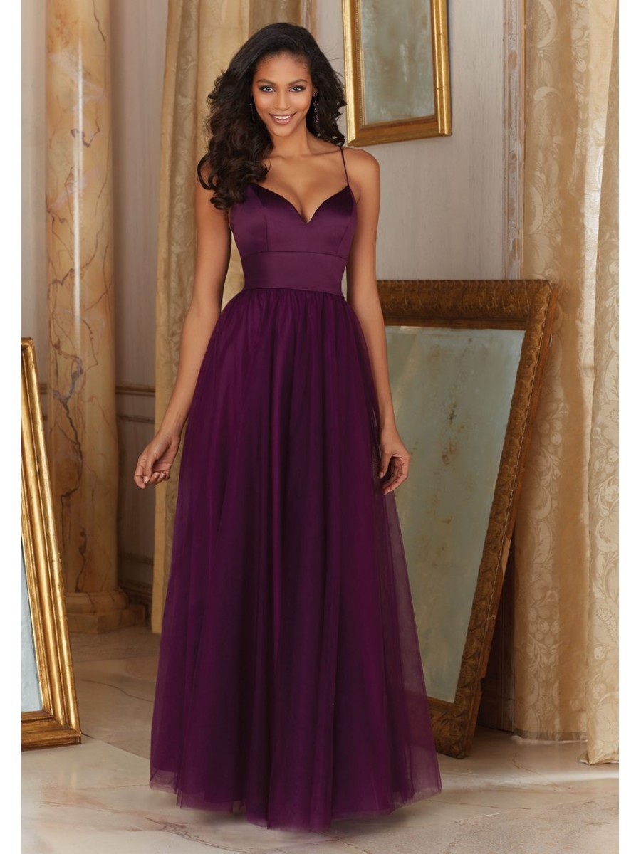 Cheap Long Purple One Sholder Dress
