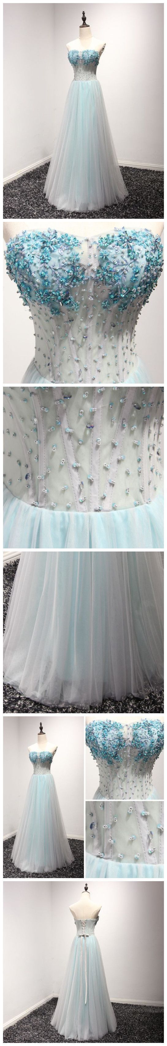 Gorgeous Sexy Stunning Prom Dress, Prom Evening Dress, Strapless Long Prom Evening Dress