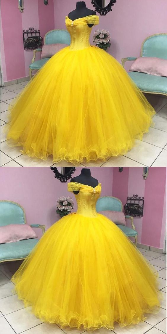 Gorgeous Off The Shoulder 2019 Prom Dress, Beautiful Ball Gown Quinceanera Dress
