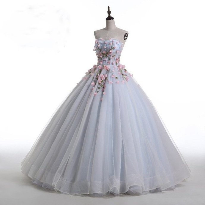 Floor-length Advanced Customization Lace Up Sweetheart Ball Gown，dream Princess Wedding Party Dress