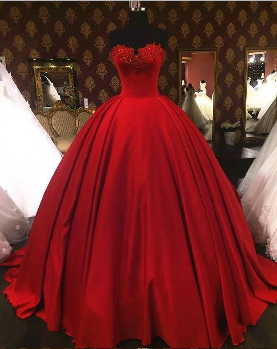 Blood red quinceanera clearance dresses