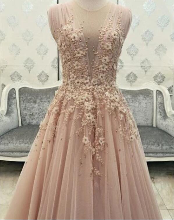 Sexy Evening Gowns,pink Prom Dress, Pageant Prom Gown, Evening Gowns