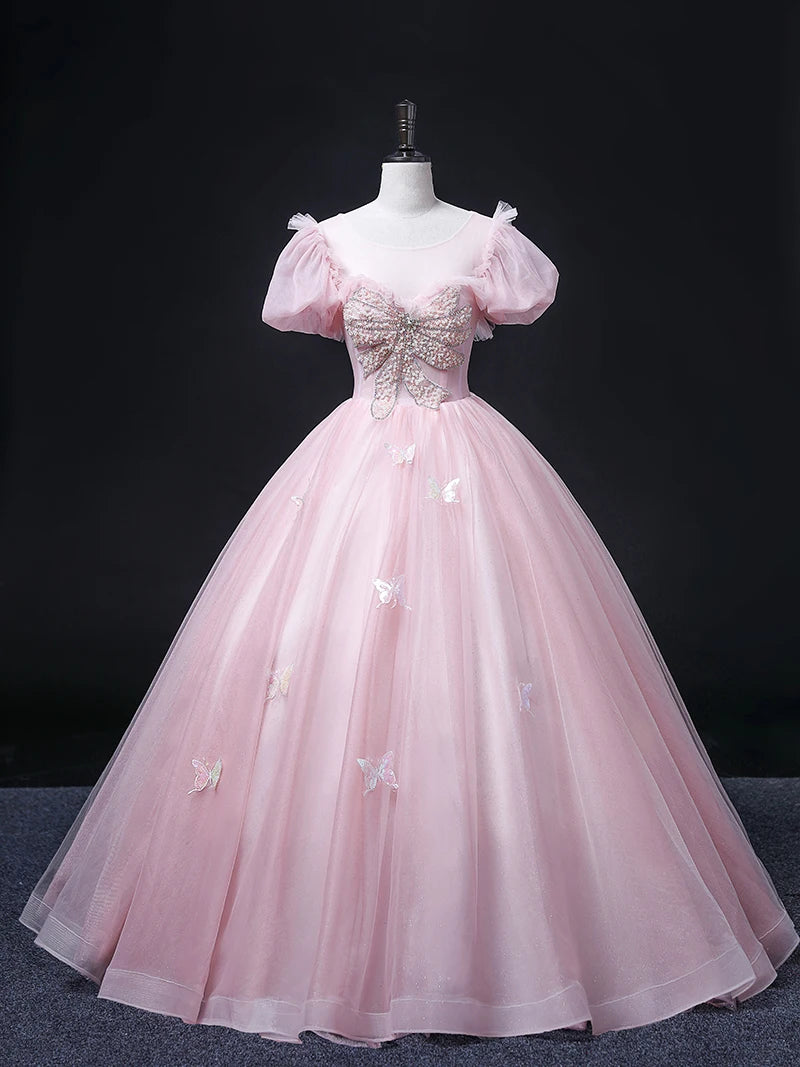 pink glitter bow dress Sassy Shortcake Bowquette Mini Dress main image 0