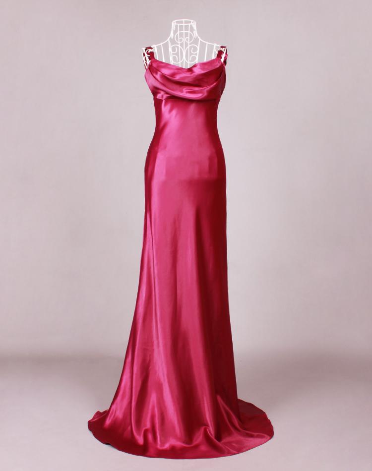 2015 New Hot Bridesmaid dresses Toast the bride wedding dresses evening dress Trailing dress long purple euramerican star model performance Evening Gowns Prom Gowns