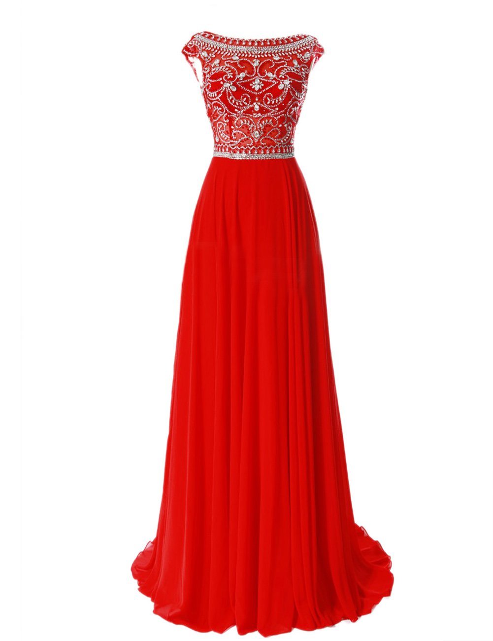 2015 Prom Dresses Elegant Floor Length Bridesmaid Cap Sleeve Prom Evening Dresses Prom Gowns