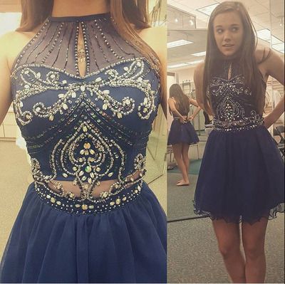 2 piece prom dresses short skirt