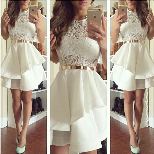 lace graduation dress