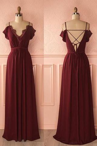 Burgundy Prom Dresses,Wine Red Evening Gowns,Sexy Formal Dresses ...