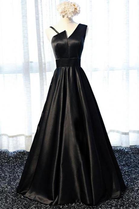 Stylish Satin Long Prom Gown, Formal Dress