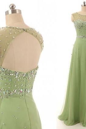 A-line Prom Dresses With Beading