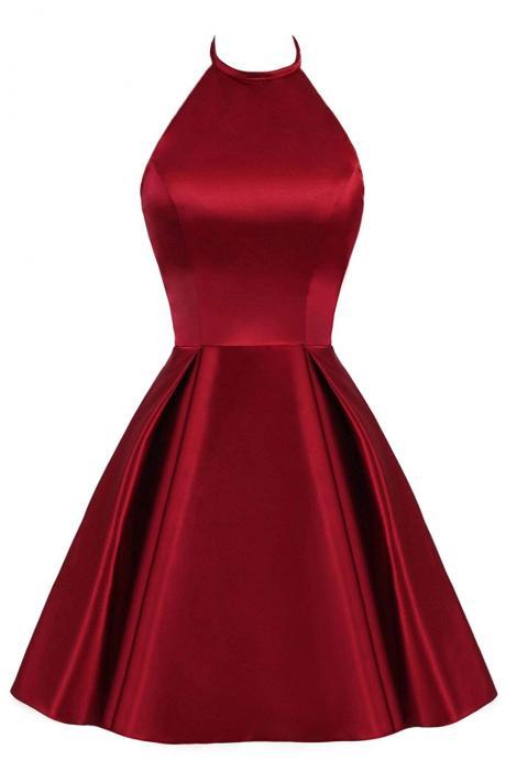 Cute Strap Red Homecoming Dresses Mini Short Cocktail Party Dress