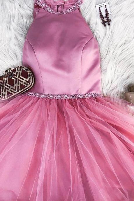 Princess Short Pink Homecoming Dress