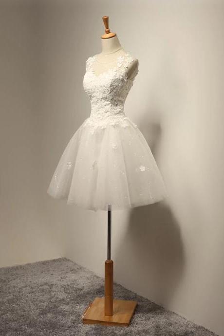 Vintage Wedding Dress,short Mini Wedding Dress,tulle Wedding Dress,wedding Gowns