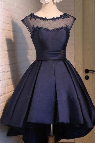 Charming Homecoming Dress, Black Short Prom Dress, Black Tie Dress, Black Satin Classy Homecoming Dress,sexy Party Dress,graduation