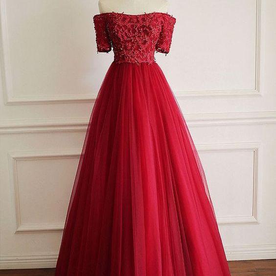 14397 Burgundy Shimmer Tulle Dress