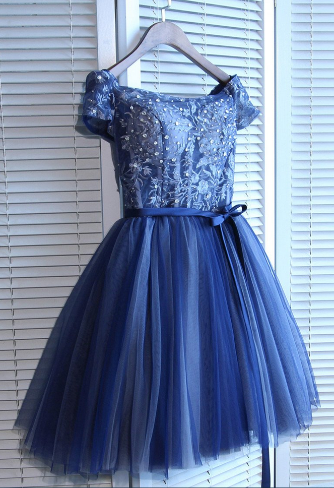 Off-the-shoulder Short/mini Prom Dress Juniors Homecoming Dresses on Luulla