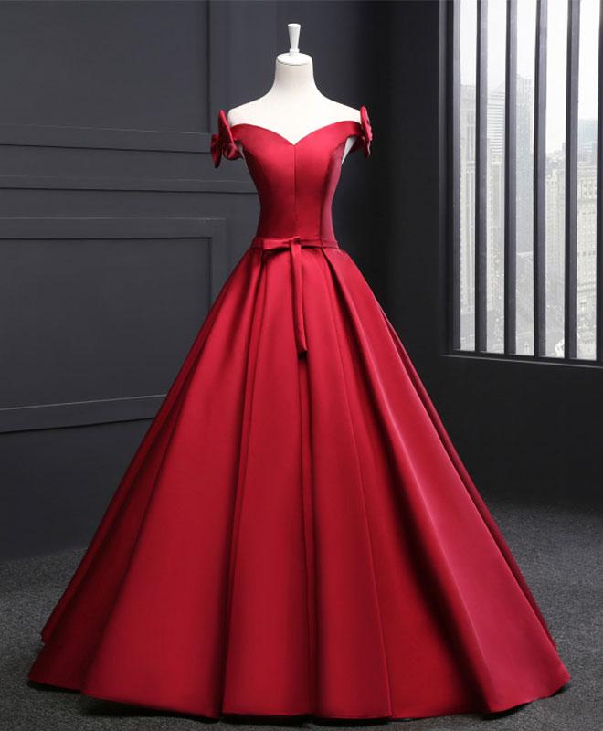 Burgundy Prom Dress, Gorgeous Formal Gown Y5582 main image 1