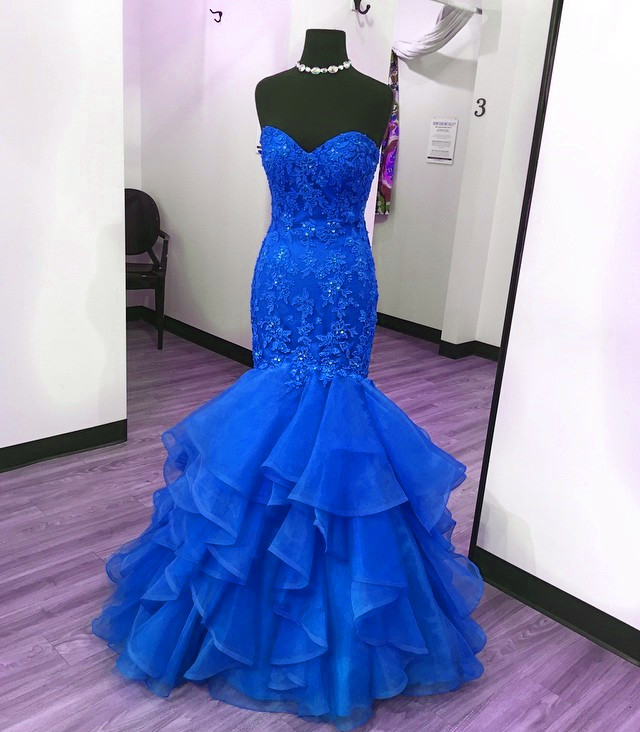 Ruffles Prom Dress,sweetheart Prom Dress,elegant Evening Gowns,mermaid ...