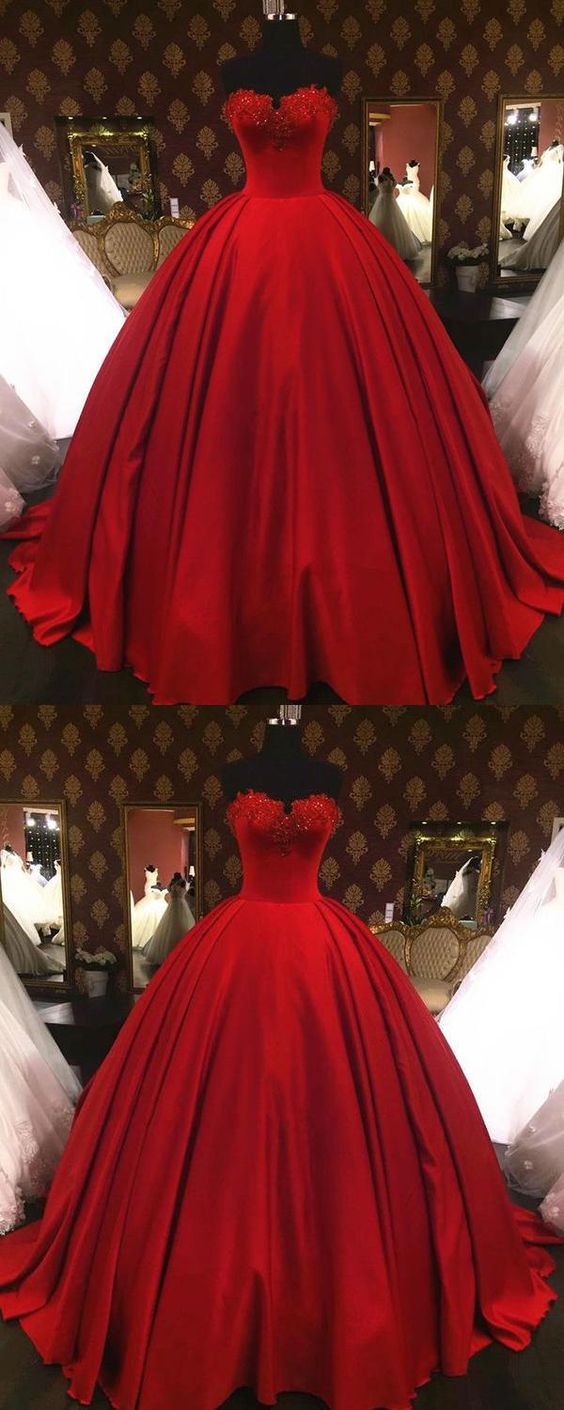 Arrival Dark Red Satin Sweet Ball Gown Quinceanera Dresses,sexy A Line ...