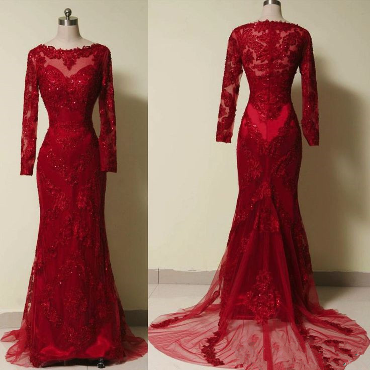 red wine ball gown